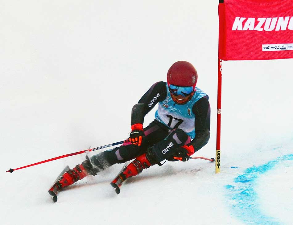 ジャイアントスラローム少年男子　4位　森　 尊選手（新潟県高田高等学校）